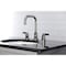 Kingston Brass FSC8939NDL NuvoFusion Widespread Bathroom Faucet W/ Brass Pop-Up, Nickl FSC8939NDL - alternate 2